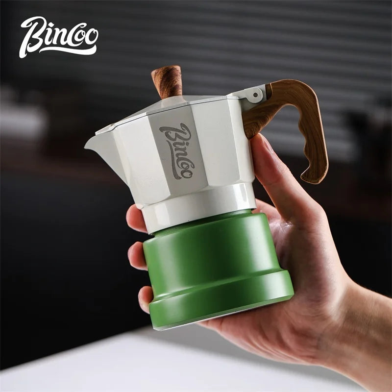 BINCOO Three-Valve Moka Pot Home Mini Espresso Coffee Maker Coffee Brewing Equipment 1Cup/2Cups