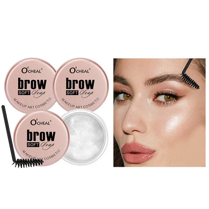 Eyebrow Styling Gel 3D Feathery Wild Brow Wax Waterproof Long Lasting Easy To Wear Shaping Eyebrows Makeup Sculpt Soap Cosmetics