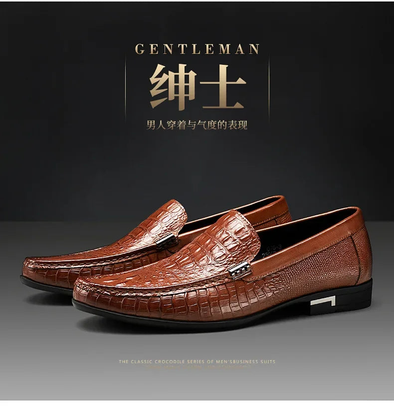 Mens Slip on Shoes Man Moccasins Men's Loafers Genuine Leather Summer Shoes Men Loafer Flats Driving  Shoes Formal 2024