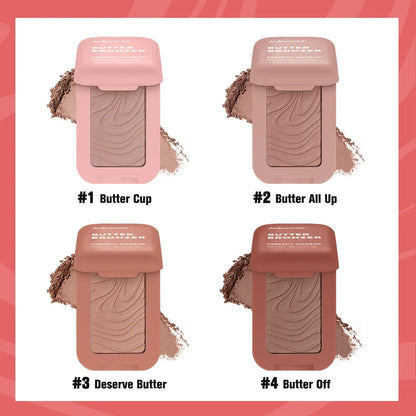 Blushimmer bronzer makeup contour sticks for face, with matte shading palette and illuminating powders, for professional contouring.