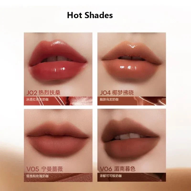 Blushimmer Mistine Nude Long Wear Lipstick in 2.9g with creamy matte finish and mirror gloss lip jelly for Korean makeup looks