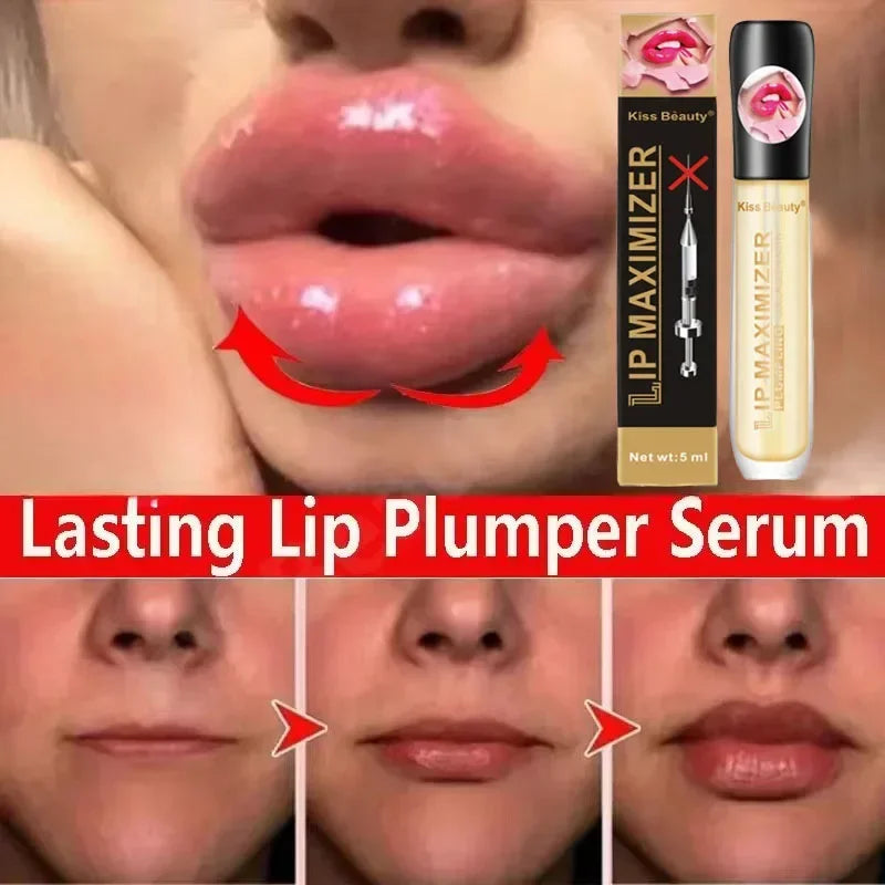 Blushimmer long-lasting lip plumper oil serum with moisturizing, volumizing, and elasticity-boosting effects on lips.