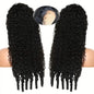 Selvanelle Burmese curly human hair wig with 13x4 lace frontal, natural color, 30 to 40 inches, 220% density, HD lace front.