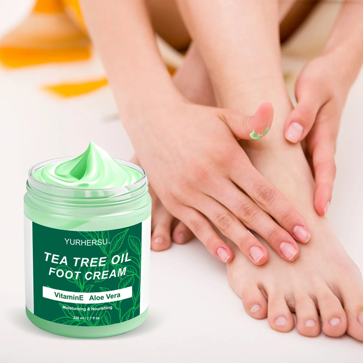 YURHERSU Foot Care for Dry, Cracked Heels, Knees and Hands with Moisturizer to Remove Dead Skin