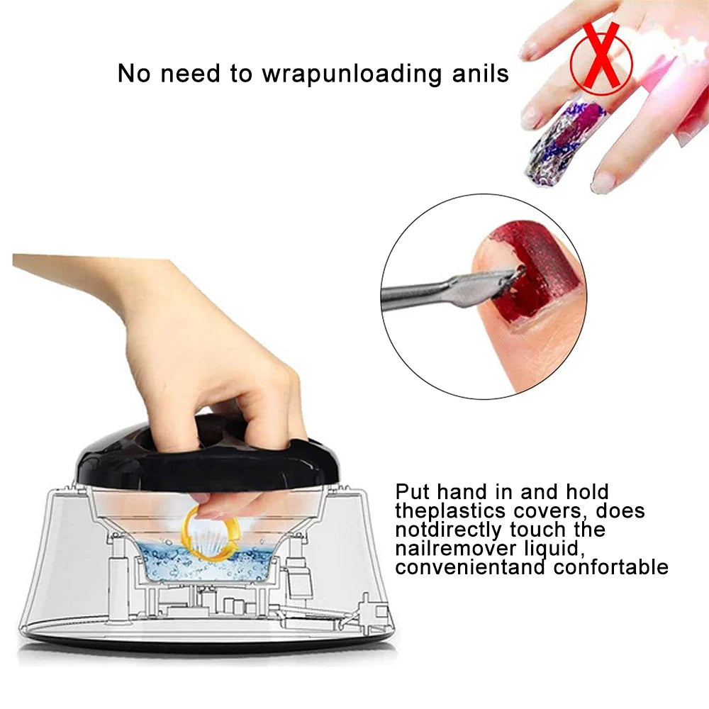 Blushimmer 36W electric gel nail polish remover device for fast, soak-free removal of gel and acrylic nails, salon and home use