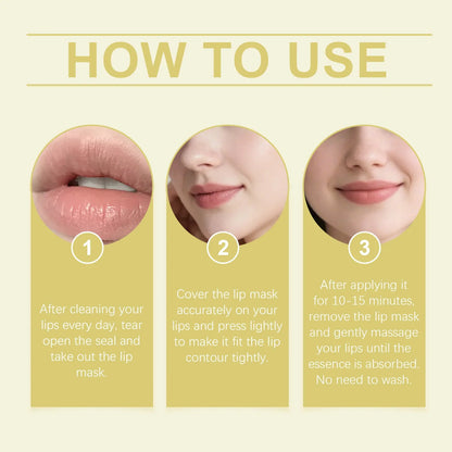 Blushimmer crystal collagen lip mask for moisturizing, plumping, and smoothing lips with a pink hydrating patch to reduce wrinkles.