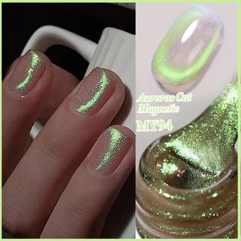 Born Pretty 117 Colors Cat Magnetic Gel Nail Polish 10ml, vibrant semi-permanent varnish for stunning manicure, shown in a sleek bottle.
