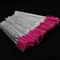 Set of 50 disposable crystal eyelash and eyebrow brushes with diamond handles, mascara wands, and lash extension tools by Blushimmer