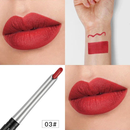 Blushimmer 17-color portable matte lipstick and lip liner set with natural, long-lasting, waterproof, and moisturizing pen makeup for women