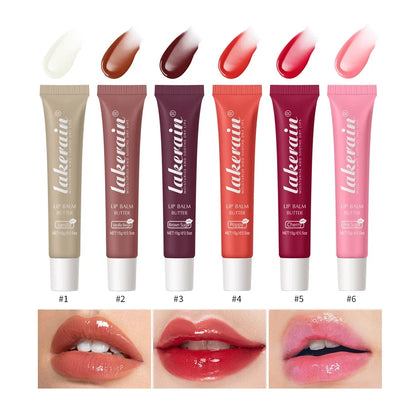 Blushimmer crystal lip balm with brown sugar cherry pink tint, moisturizing liquid lipstick and lip gloss for shiny lips