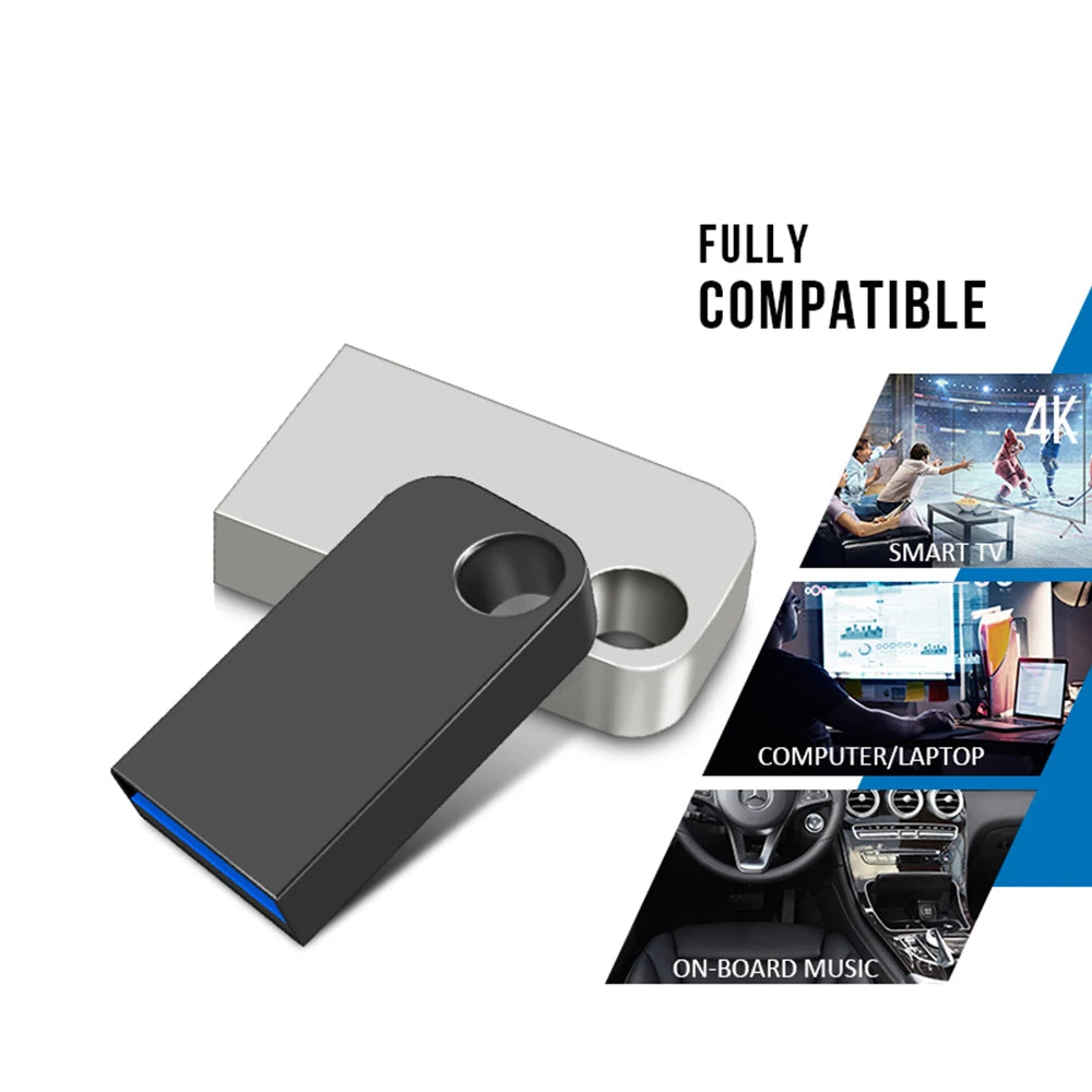 Super Mini Pendrive USB 3.0 Metal 128GB USB Flash Drive 512GB Pen Drive Waterproof Memoria Storage U Disk Flash Memory Stick 2TB