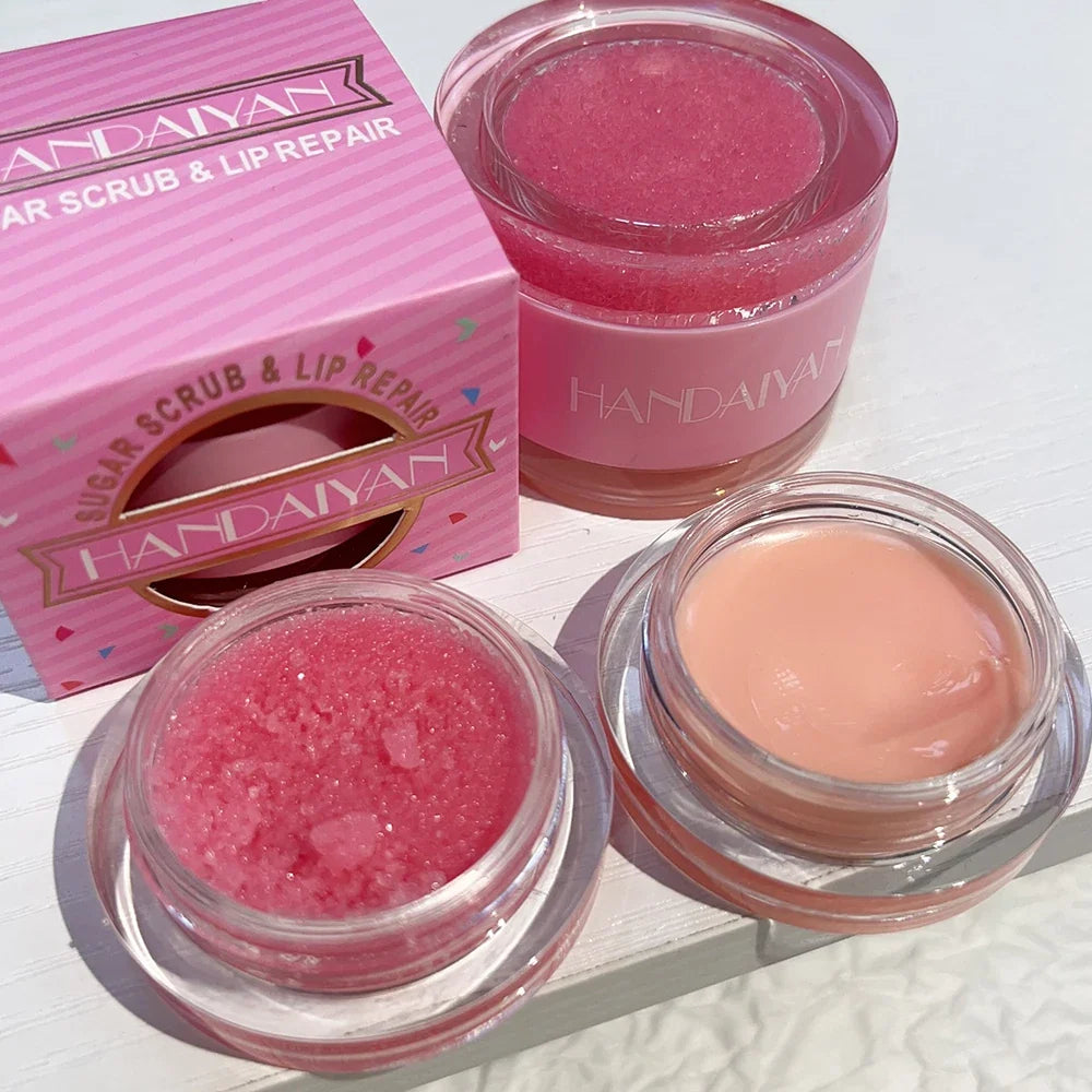 Blushimmer lip scrub for dark and pink lips, moisturizing exfoliant to reduce pigmentation and prevent cracking.