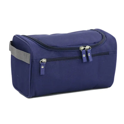 Blushimmer portable unisex makeup bag with waterproof design, hanging cosmetic organizer, toiletry pouch for women and men.