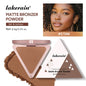 Lakerain Matte Bronzer Powder Long Lasting Makeup Effect Waterproof Sweatproof Setting Powder Oil Control Bronzer Face Makeup