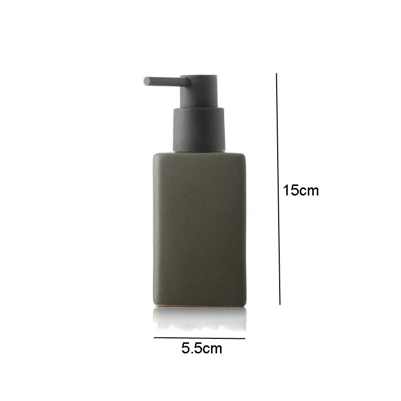 Ceramics Bathroom Supplies Hand Sanitizer Bottle Square Lotion Bottle Bathroom Accessories Press The Can Soap Liquid Container