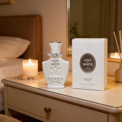 Blushimmer Creed Aventus Eau de Parfum and Green Irish Tweed perfume bottles, showcasing high-quality unisex fragrance packaging.