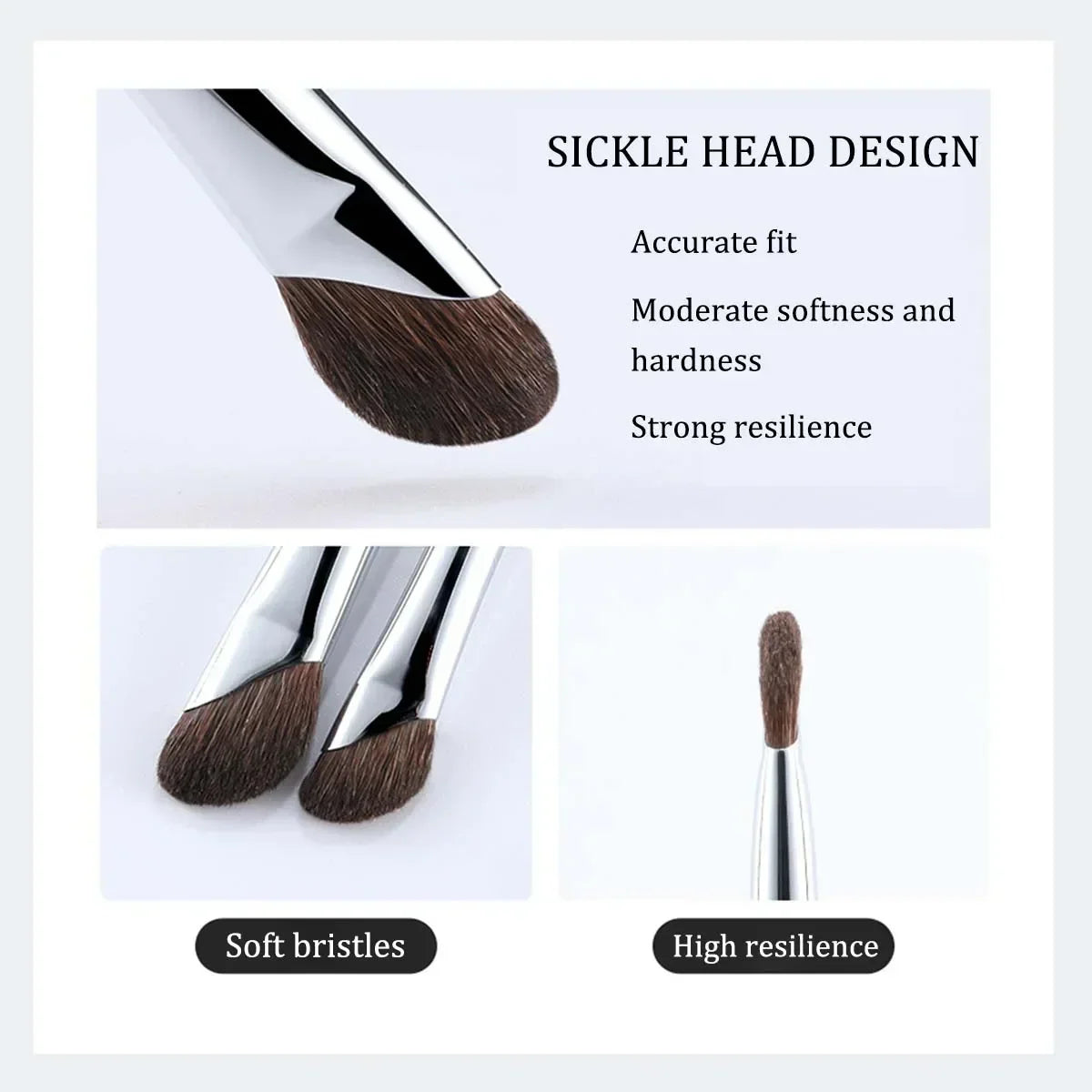 Blushimmer 3D Contour Nose Shadow Brush, angled makeup tool for contouring and highlighting, portable and ideal for beginners and professionals.