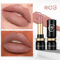 Blushimmer LIONDANCE velvet matte lipstick in soft dark nude, high pigmented, waterproof, long-lasting lip balm for women and girls