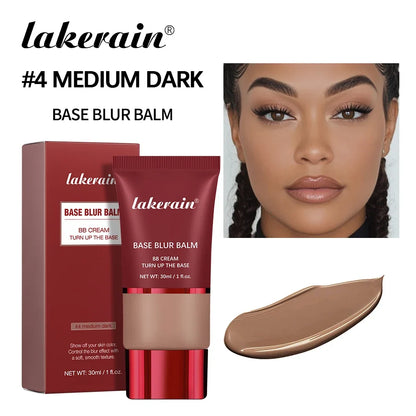 Lakerain Matte Foundation Base Cream Long-lasting Soft Focus Matte Natural Fit Coverage Concealer Waterproof Face Base Makeup