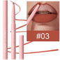 Blushimmer velvet matte lip liner pencil in soft nude red brown shades, waterproof, contouring lipstick for plumping lip outline.