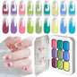 Blushimmer LimeGirl 7-in-1 nail gradient gel kit with long-lasting hybrid gel polish and high texture for salon nail art.