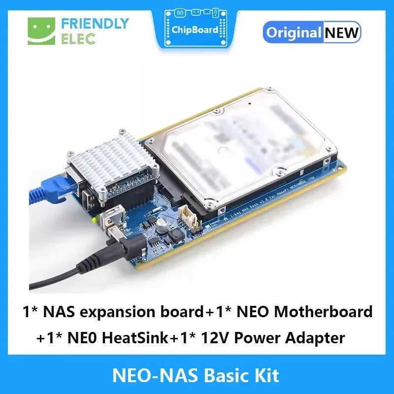 Friendly NAS Network Storage Server,NAS Dock Hard Disk, 1-bay NAS Kit for NanoPi NEO NEO2 New