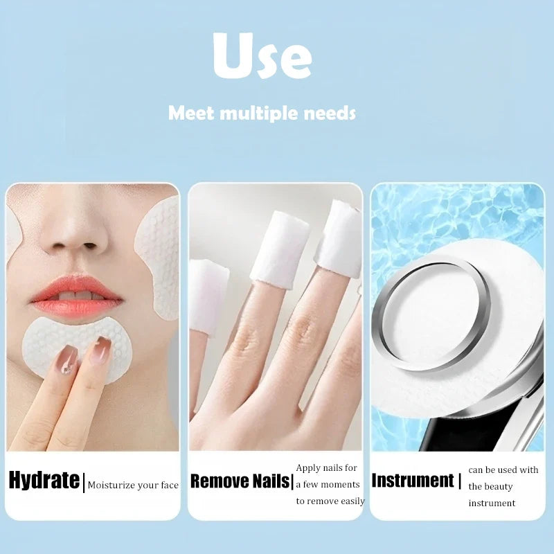 Blushimmer disposable makeup cotton pads with soft pearl notched design for facial cleansing and makeup removal.