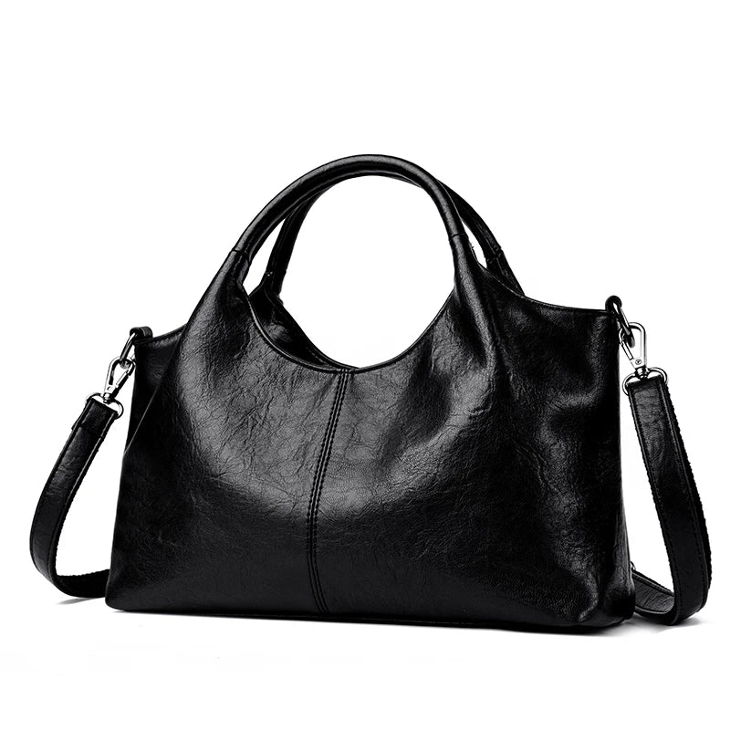 High Quality Large capacity Leather Women Tote Bag Designer Soft Leather Ladies Shoulder Crossbody Bag Fashion Female Handbags