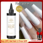 Blushimmer Born Pretty 250g milky white jelly nude gel nail polish refill package with translucent clear semi-permanent soak-off UV gel