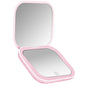 Blushimmer mini portable folding makeup mirror with LED lights, magnifying compact vanity mirror for travel and makeup application