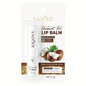 Blushimmer Coconut Lip Balm shown in a small jar, featuring nourishing coconut formula for daily lip moisture and care.