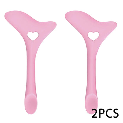 Blushimmer multifunctional silicone eyeliner stencils with winged tips, mascara shield and applicator set for precise makeup application
