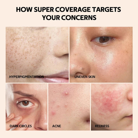 Blushimmer waterproof liquid concealer with matte finish, high coverage for acne, dark circles, and face contouring.