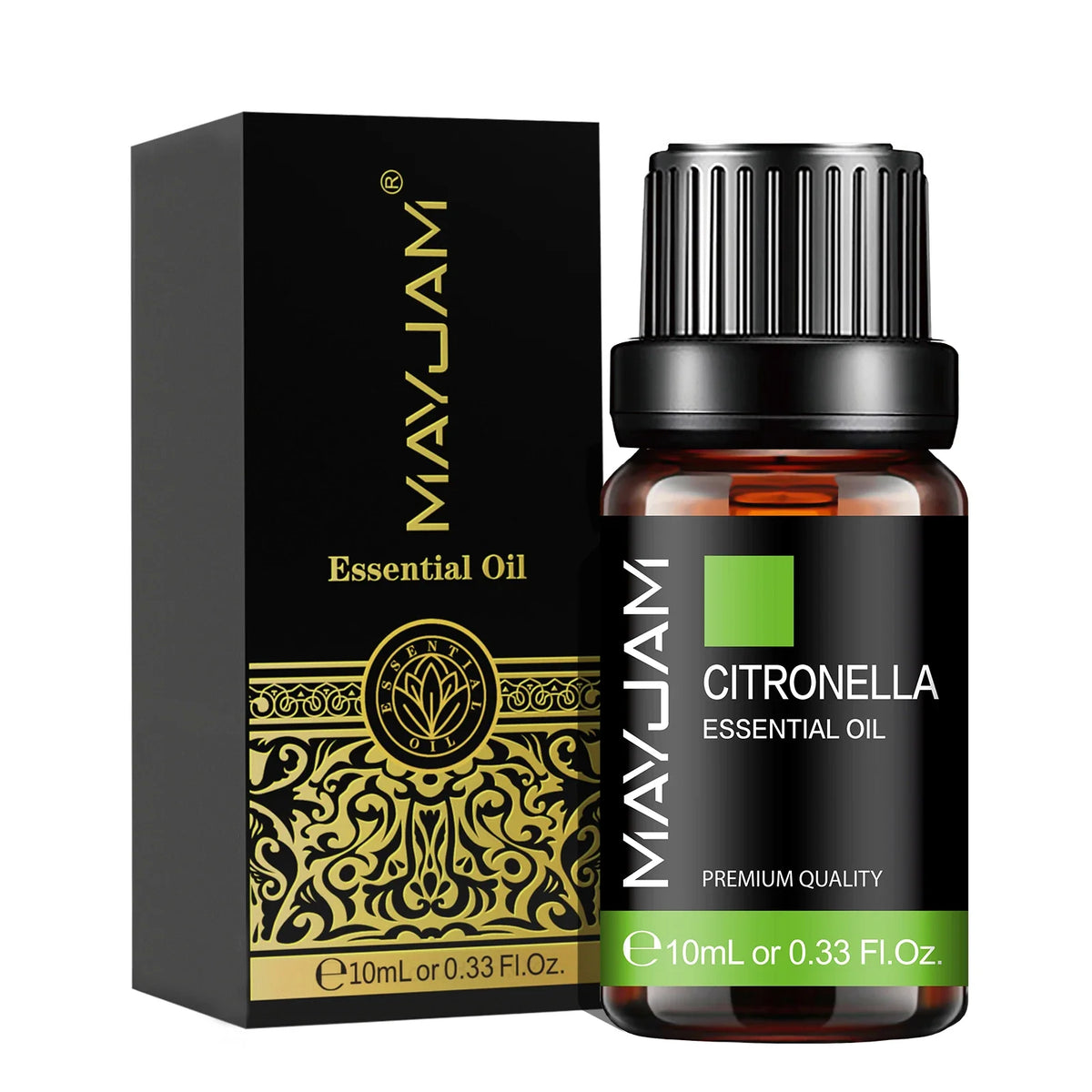 Blushimmer lavender, jasmine, eucalyptus, vanilla, sandalwood, bergamot, rosemary, citronella, and cinnamon fragrance oil in a 10ml bottle.