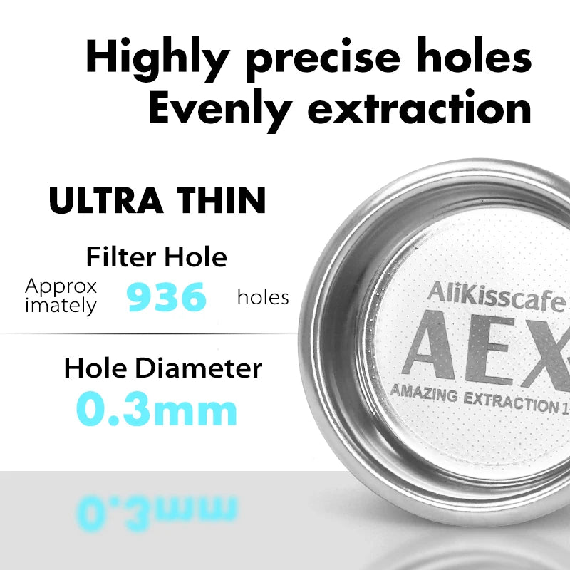 58MM Coffee Bottomless Portafilter Naked For E61 Gaggia Hibrew H10a Breville 920 Double Spout Espresso Accessories Barista Tools