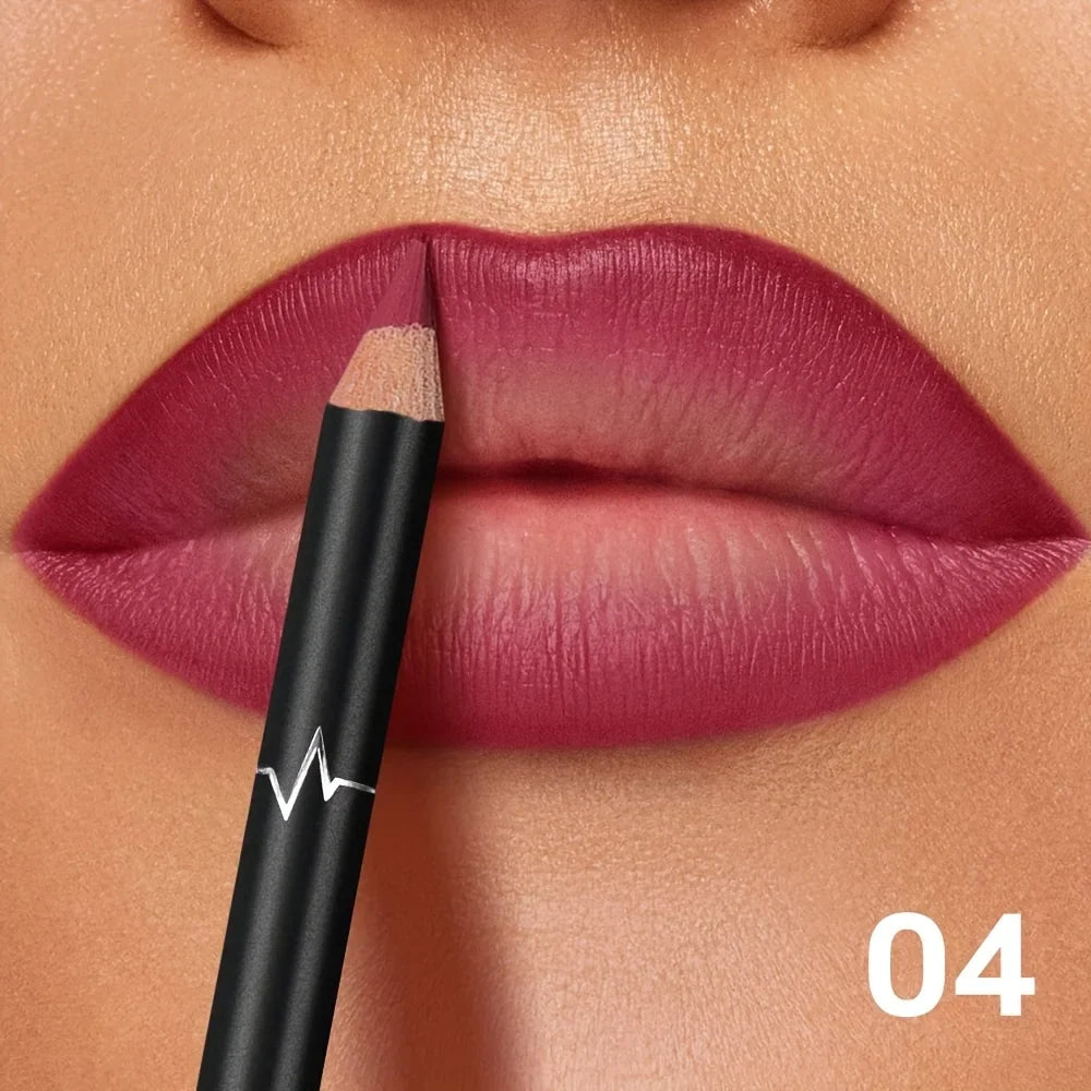 Blushimmer Pudaier waterproof matte lip liner set with 6 versatile shades, long-lasting, non-transfer formula, and matte finish.