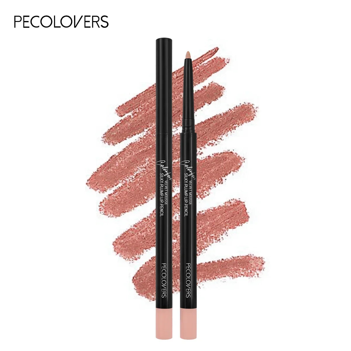 Blushimmer nude matte lip liner pencil with waterproof, long-lasting, non-stick lipstick tint for precise lip makeup application.