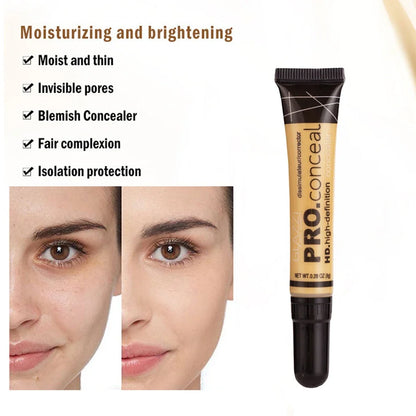 Blushimmer 3-piece concealer kit set with face camouflage cream for acne scars, dark circles, contouring, and foundation makeup.