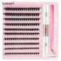 New 10Rows Individual Lashes Kit Natural Long DIY Cluster Eyelashes with Lash Bond and Seal Extension Kit Makeup Tools Faux Cils