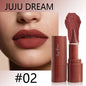 Blushimmer tapered gradient lip liner crayon in matte black brown with a waterproof, non-sticky contouring lip color on white background.