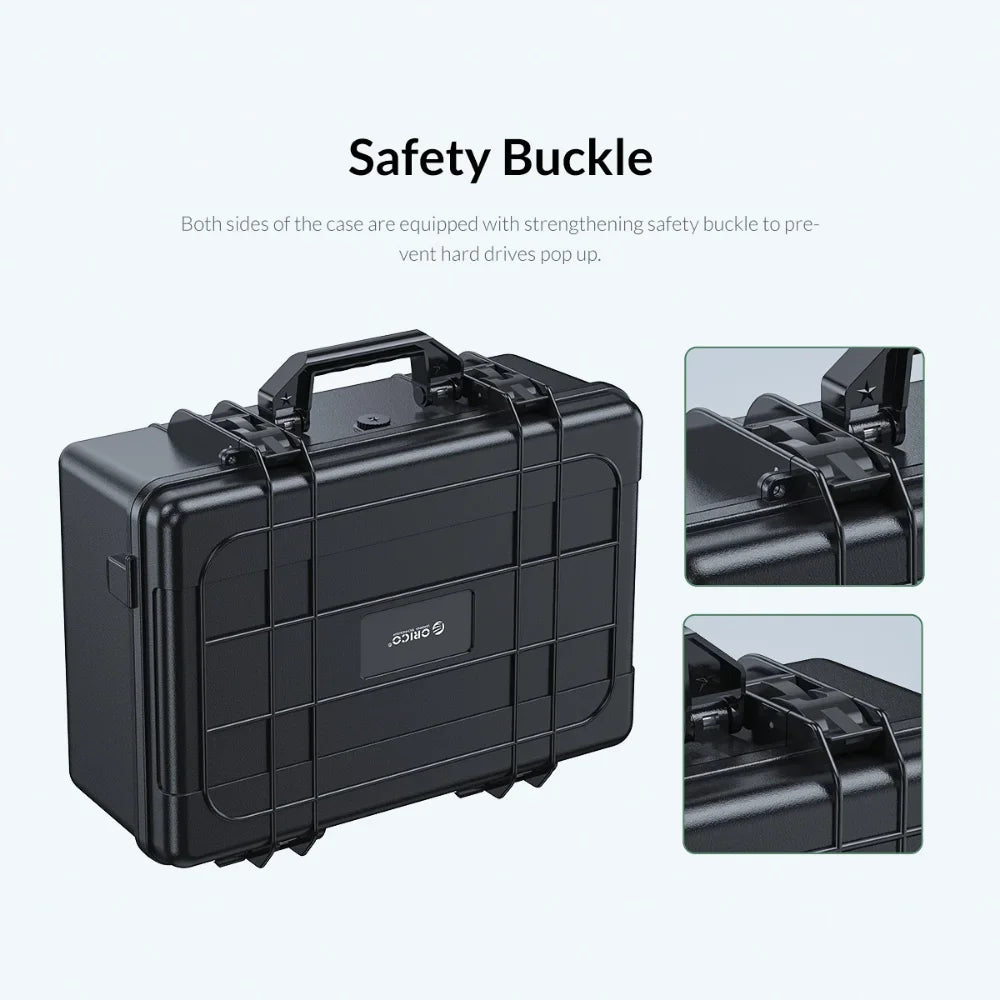 ORICO 5/10/15/20 Bay 3.5'' Hard Drive Aluminum HDD Protector Box with Locking Protection for 2.5 3.5 M.2 Hard Drive Storage Box