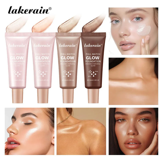 Blushimmer Natural Glow Enhancer Foundation with glowing, moisturizing, lightweight face and body glitter cream bronzer.