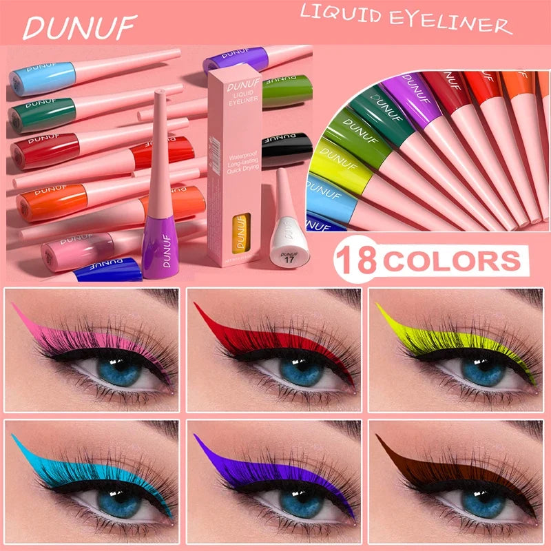 Blushimmer matte dark green waterproof liquid eyeliner pencil with ultra-thin tip and quick-dry, long-lasting eye makeup.
