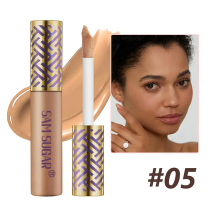 Blushimmer Sam Sugar Concealing & Repairing Liquid Foundation bottle, 18ml, with a sleek design and clear labeling on the packaging