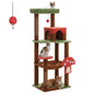 Multi-level Aiwang Pet Products cat tree with scratching posts, hammock, and large condo for indoor cats, featuring a mushroom-shaped perch.