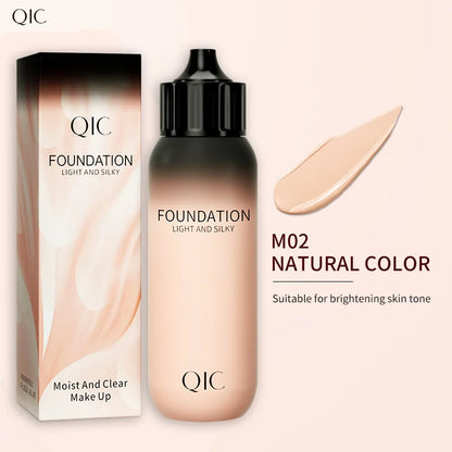 Blushimmer QIC small milk bottle liquid foundation and concealer with moisturizing, waterproof, natural brightening finish for face makeup