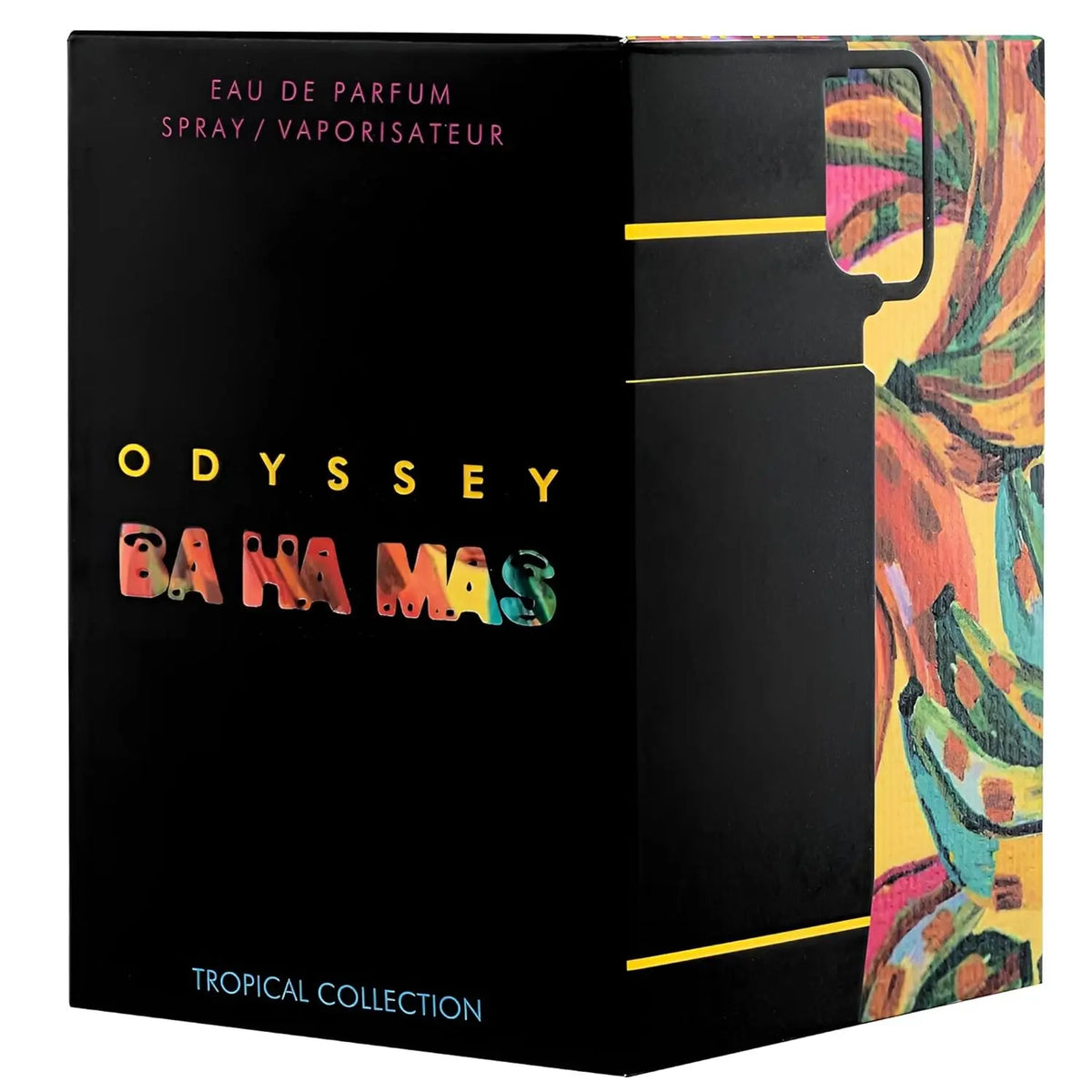 Blushimmer Armaf Odyssey unisex Eau De Parfum spray with fruity, aquatic, and woody notes in a 3.4 oz bottle, tropical fragrance collection