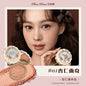 Blushimmer Flower Knows Moonlight Mermaid blush powder with gradient pink shades, matte finish, vegan and cruelty-free makeup.