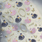 5D Metal Fish Nail Art Stickers Tiny Ocean Shoal of Fish Foil Waves Summer Beach Self Adhesive Decoration Manicure Decal DIY