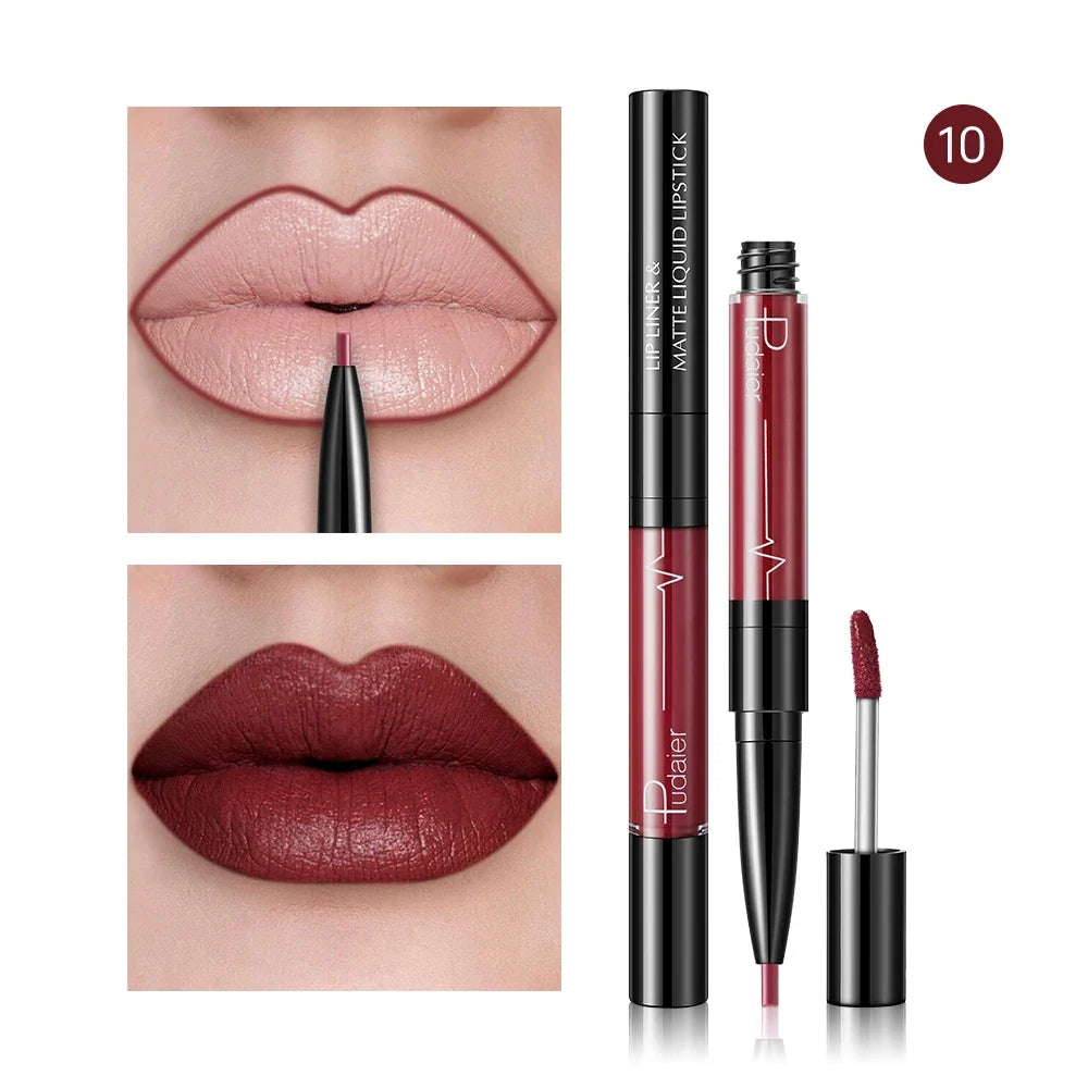Blushimmer waterproof long-lasting lip liner pencil with high pigment, smooth matte finish, ideal for precise lip contouring